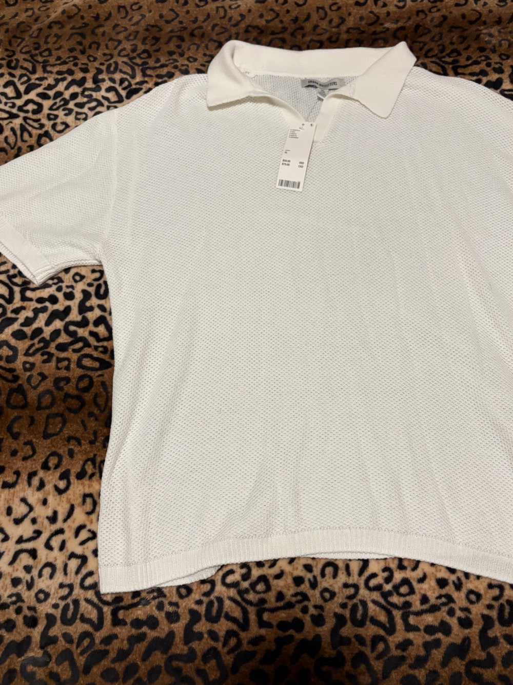 Urban Outfitters Ivory Knit Button Up